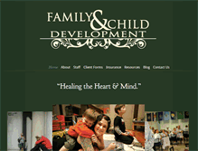 Tablet Screenshot of familyandchilddevelopment.com